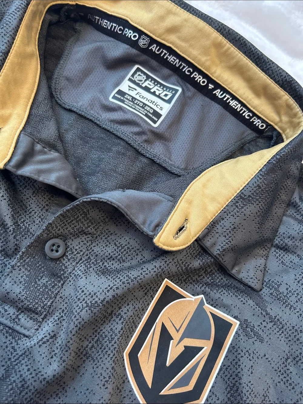 Fanatics Las Vegas Golden Knights Collared Men’s Top - Picture 3 of 6